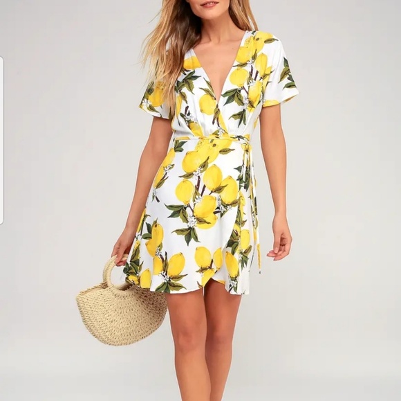 lulus lemon dress